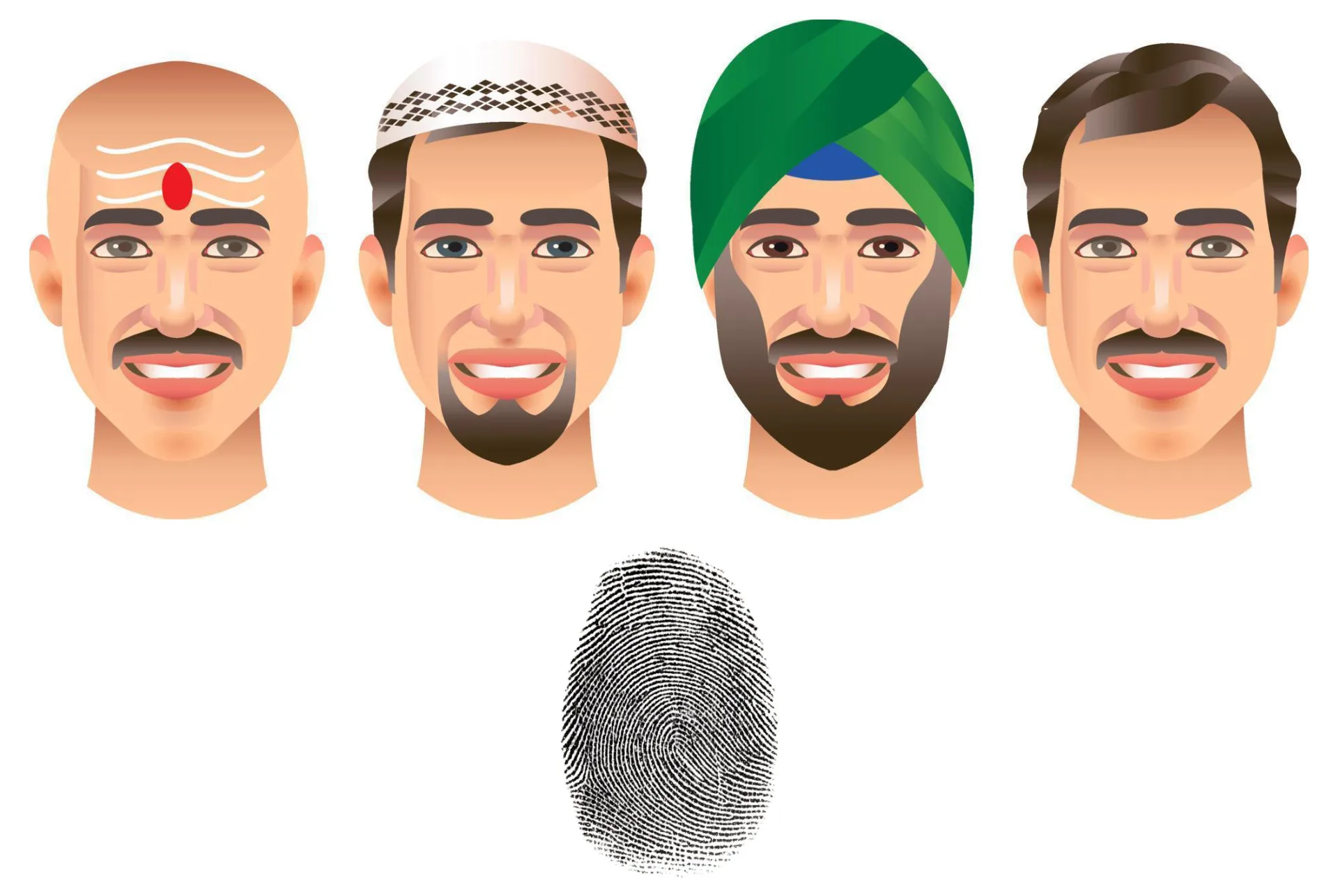 Men can lie, fingerprint cannot.
